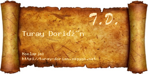 Turay Dorián névjegykártya